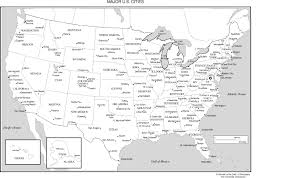 Printable Map Of Usa With Major Cities - usa map with important cities