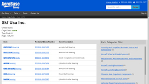 Skf Usa Inc. (Cage 52676) - AeroBase Group - skf usa inc