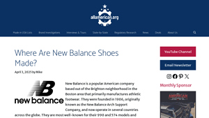 Where Are New Balance Shoes Made? - AllAmerican.org - nbalance made in usa