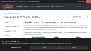 Wrangler Made In USA Jeans - All American Clothing Co - jeans made in america usa
