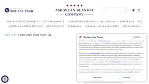 100% Cotton Sheets Made In USA - American Blanket Company - sheets made in usa