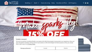 American Blossom Linens | 100% USA Bedding & Home Goods - sheets made in usa