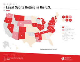 Gaming Map - American Gaming Association - sports betting legal in usa