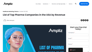Best List of Pharma Companies in US by Revenue 2024 - Ampliz - pharmaceutical companies in usa