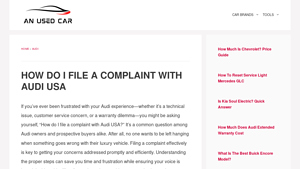 How Do I File A Complaint With Audi USA [2025] - anusedcar.com - audi usa service