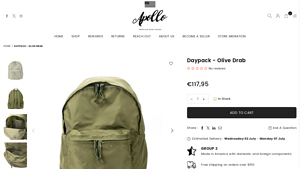 Daypack - Olive Drab | Made in USA | Durable 18L Backpack- Apollo - made in usa daypack