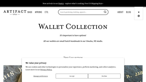 Wallet Collection | ARTIFACT - Made in USA - made in usa wallet