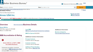 Areas USA Inc. | BBB Business Profile - Better Business Bureau - areas usa inc