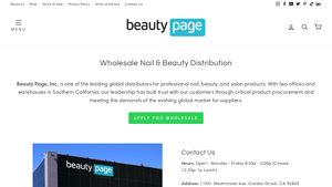 Beauty Page, Inc. | Wholesale Nail & Beauty Supplies - wholesale beauty supply distributors usa