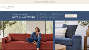Custom Sofas & Custom Sectionals - Design Your Dream Sofa - BenchMade ... - couches made in usa
