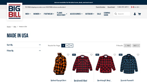 Men's Workwear - Made in the USA - BIG BILL - made in usa workwear