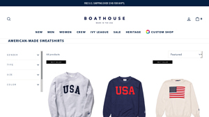 American-Made Sweatshirts | Sweatshirts Made in USA | Boathouse Sports - made in usa hoodie