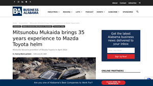 Mitsunobu Mukaida brings 35 years experience to Mazda Toyota helm - mazda toyota manufacturing usa inc