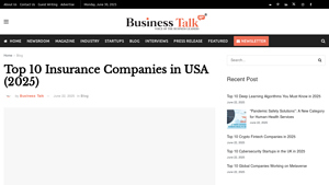 Top 10 Insurance Companies in USA (2025) - Business Talk Magazine - top insurance companies in usa