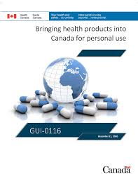 Bringing health products into Canada for personal use (GUI-0116) - importing from the usa