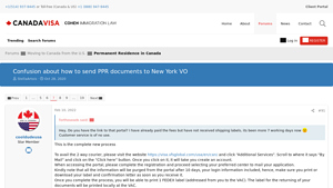 Confusion about how to send PPR documents to New York VO - vfs services usa inc