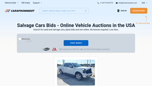 Salvage Cars Bids - Online Vehicle Auctions in the USA - usa copart auto auction