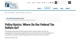 Policy Basics: Where Do Our Federal Tax Dollars Go? - social security services usa