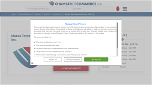 Mazda Toyota Manufacturing USA, Inc. - Chamber of Commerce - mazda toyota manufacturing usa inc