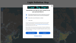 Light Pollution Map - ClearDarkSky - light pollution map usa