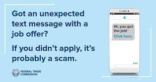 That random text offering you a job? It's probably a scam - klarna services usa