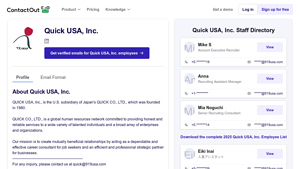 Quick USA, Inc. - Company Profile & Staff Directory - ContactOut - quick usa inc