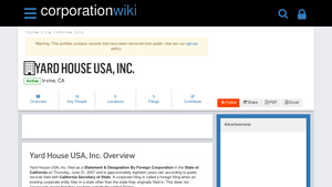Yard House USA, Inc. - Company Profile - Corporation Wiki - yard house usa inc