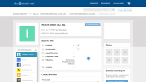 INSIGHT DIRECT USA, INC. - DALLAS, TX - Business Profile - Dun & Bradstreet - insight direct usa inc