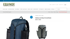 Parula Ultralite Daypack - Equinox - made in usa daypack