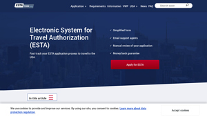 ESTA: Apply for the USA Electronic Visa - ESTAForm.org - electronic system for travel authorisation esta usa