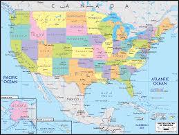 Map of United States of America (USA) - Ezilon Maps - usa map with important cities