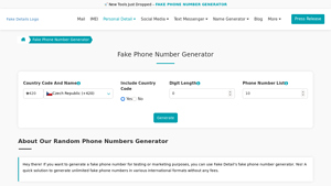 Fake Phone Number Generator | FakeDetail - fake mobile phone number usa