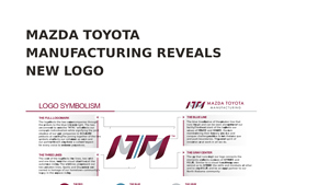 Mazda Toyota Manufacturing Reveals New Logo - mazda toyota manufacturing usa inc