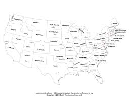 Printable US Maps | Blank, With State Names, And Capitals - usa map with important cities