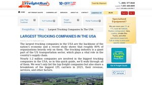 Largest Trucking Companies in the USA - usa trucking company