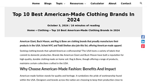 Top 10 Best American-Made Clothing Brands In 2024 - made in usa apparel brands
