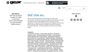 SKF USA Inc. - geartechnology.com - skf usa inc