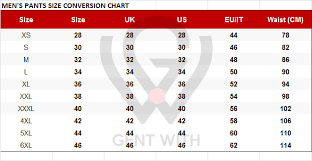 Men's Size Conversion Chart - Convert US to EU, UK Size | GentWith - usa clothes size to uk