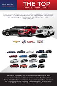 GM | USA Operations - General Motors - vehicles manufactured in the usa