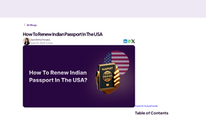 How To Renew Indian Passport In The USA - goinri.com - vfs services usa inc