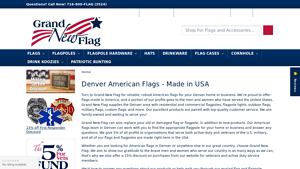 Denver American Flags: Made in USA, Veteran Discount | Grand New - american flags made in usa by veterans