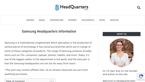 Samsung Headquarters Information - samsung company usa