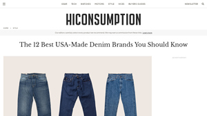 The 12 Best USA-Made Denim Brands | HiConsumption - jeans made in america usa