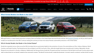 What Honda Models Are Made in the USA? - Honda Of Chantilly - honda vehicles usa