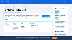 Fortune Auto Usa | See Full Importer History - ImportGenius - fortune auto usa