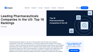 Leading Pharmaceuticals Companies in the US: Top 18 Rankings - Inven - pharmaceutical companies in usa