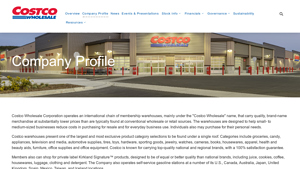 Costco Wholesale Corporation - Company Profile - costco wholesale in usa