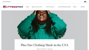 Plus Size Clothing Made in the USA - itsusamade.com - affordable clothing brands made in usa