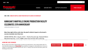 Kawasaki's Maryville Engine Production Facility ... - Kawasaki Engines USA - kawasaki motors manufacturing corp usa