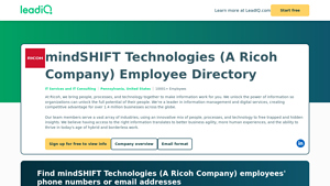 Ricoh USA, Inc. Employee Directory, Headcount & Staff - LeadIQ - ricoh usa inc